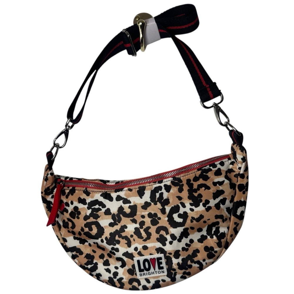NEW Brighton Spotted Love Swing‎ Bag Leopard Animal Print Travel Chic Luxury - Picture 2 of 9